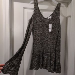 NWT cold shoulder sweater